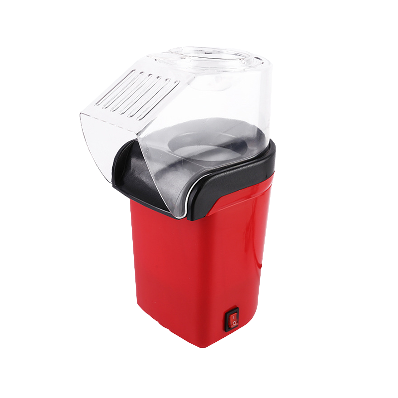 Rode aluminium pan-popcornmachine, model PM-1200, Europese stekker