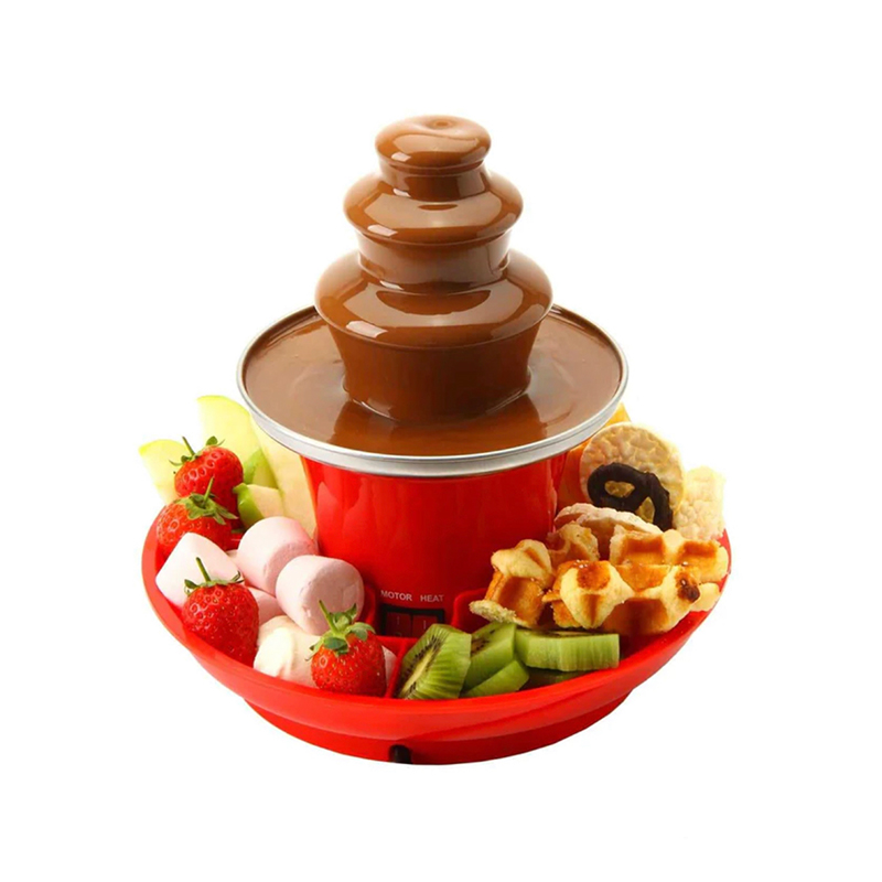 Model JK-111 Oranje roestvrijstalen mini-chocoladefontein